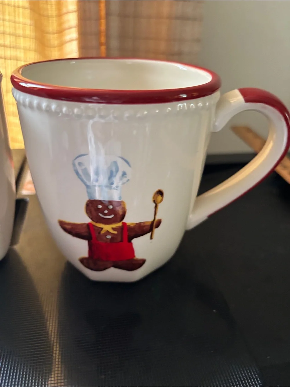 Williams Sonoma  Gingerbread Chef Ceramic Mug - Set of 2